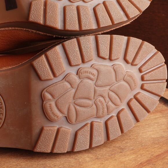 Kork Ease Boots Womens SZ 9M Brown Waylin Leather Ankle Lug Sole Pull On Casual - Picture 11 of 13